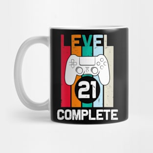 Level 21 Complete 21st Birthday  for Him Video Mug